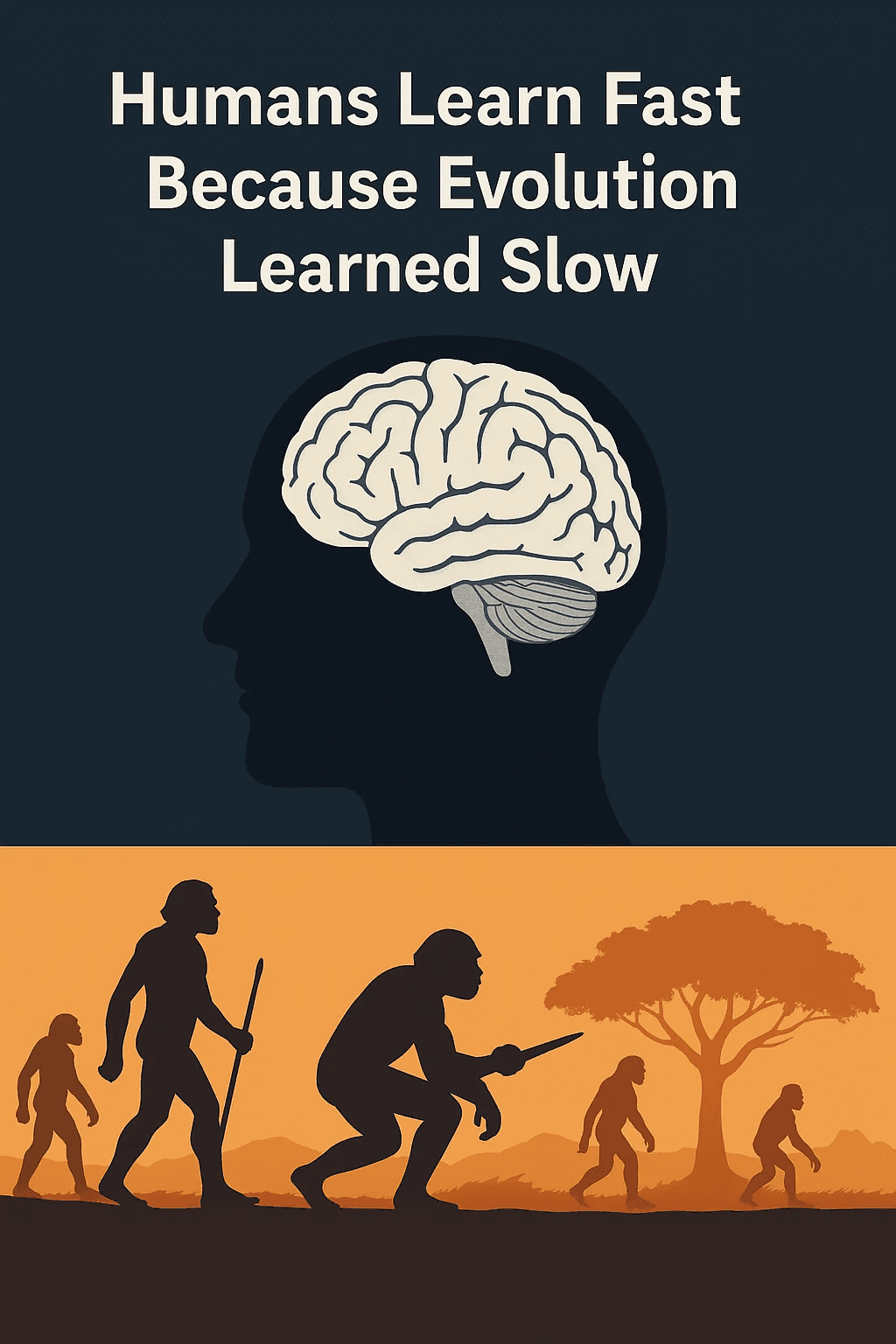Million Years of Pretraining: Humans Are Not Born Learning from Scratch — Neither Should AI